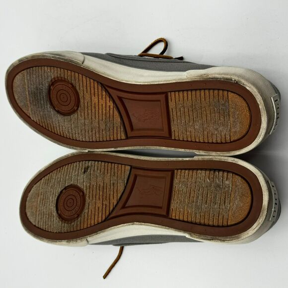POLO RALPH LAUREN | Men's 10‎ D Canvas Gray Dock Boat Slip on Casual Shoes - Picture 6 of 9